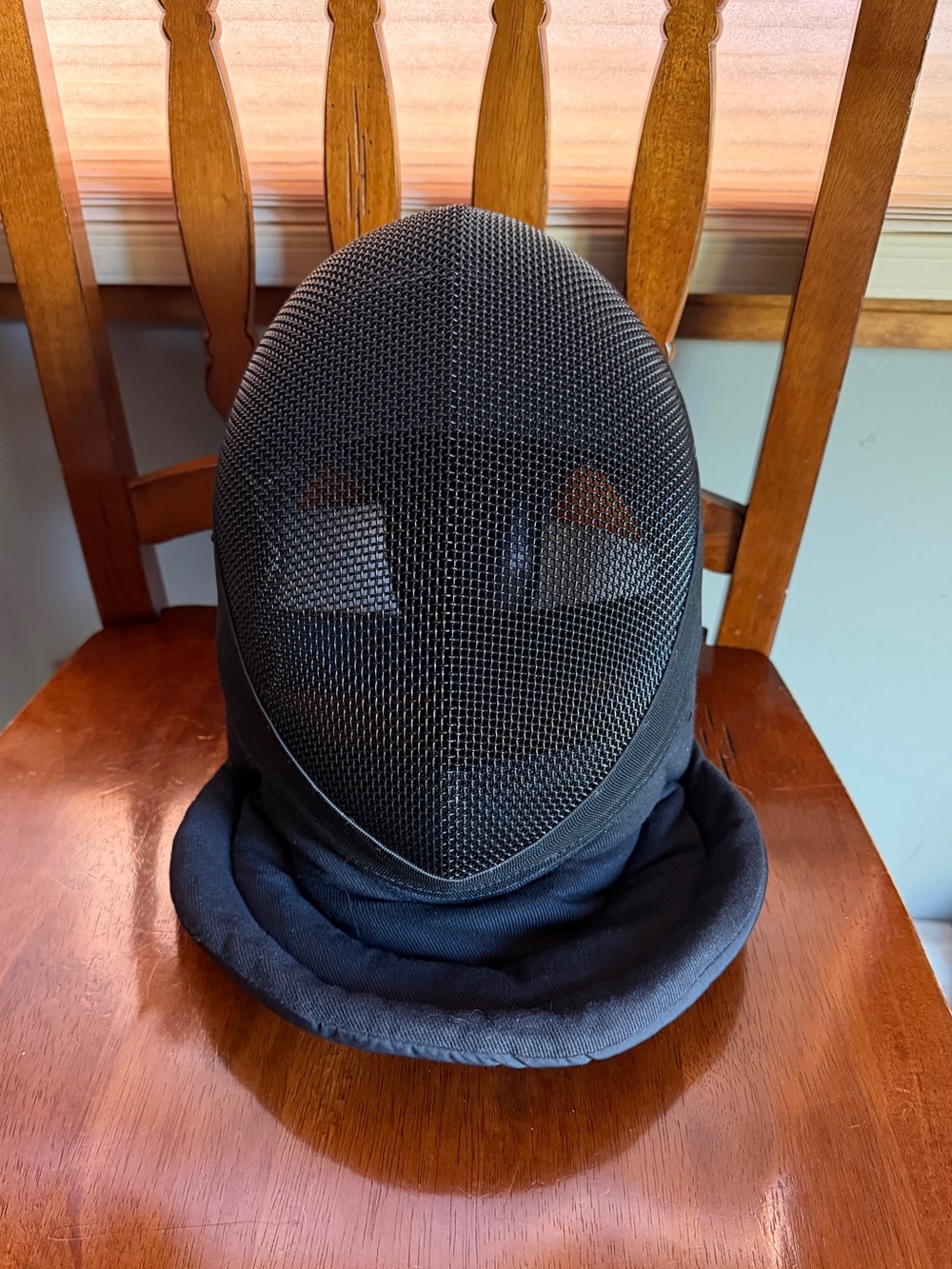 Black Leonark Fencing Mask with Bib - Reliable Protection for Sparring